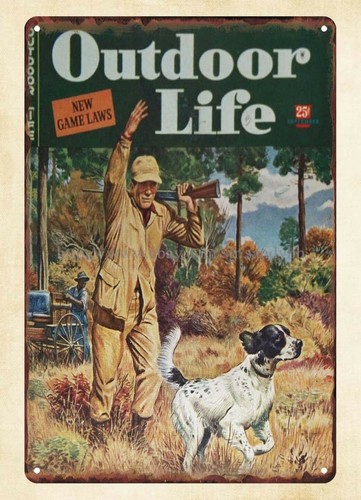 Outdoor Hunting Dogs - 1944 OUTDOOR LIFE magazine cover hunting