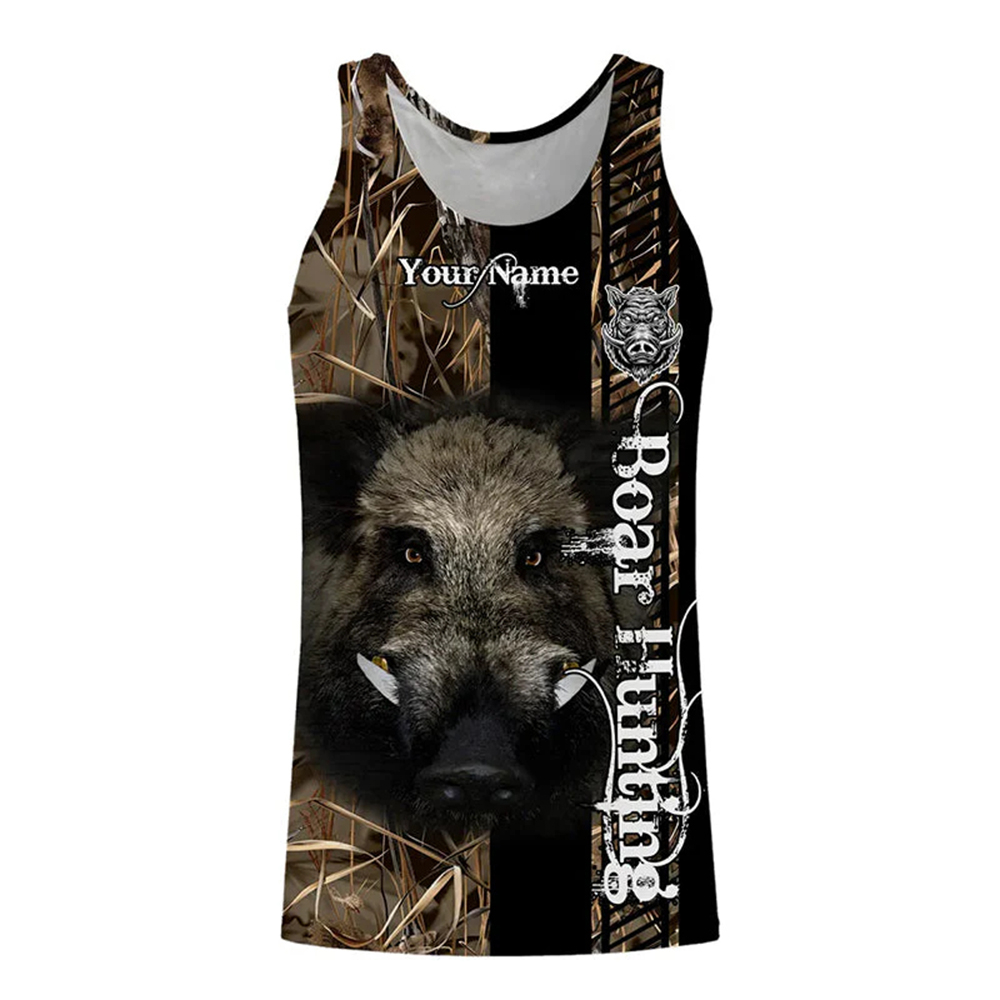 Custom Name Boar Hunter Tank T - огляд і ціна Outdoor Hunting Dogs
