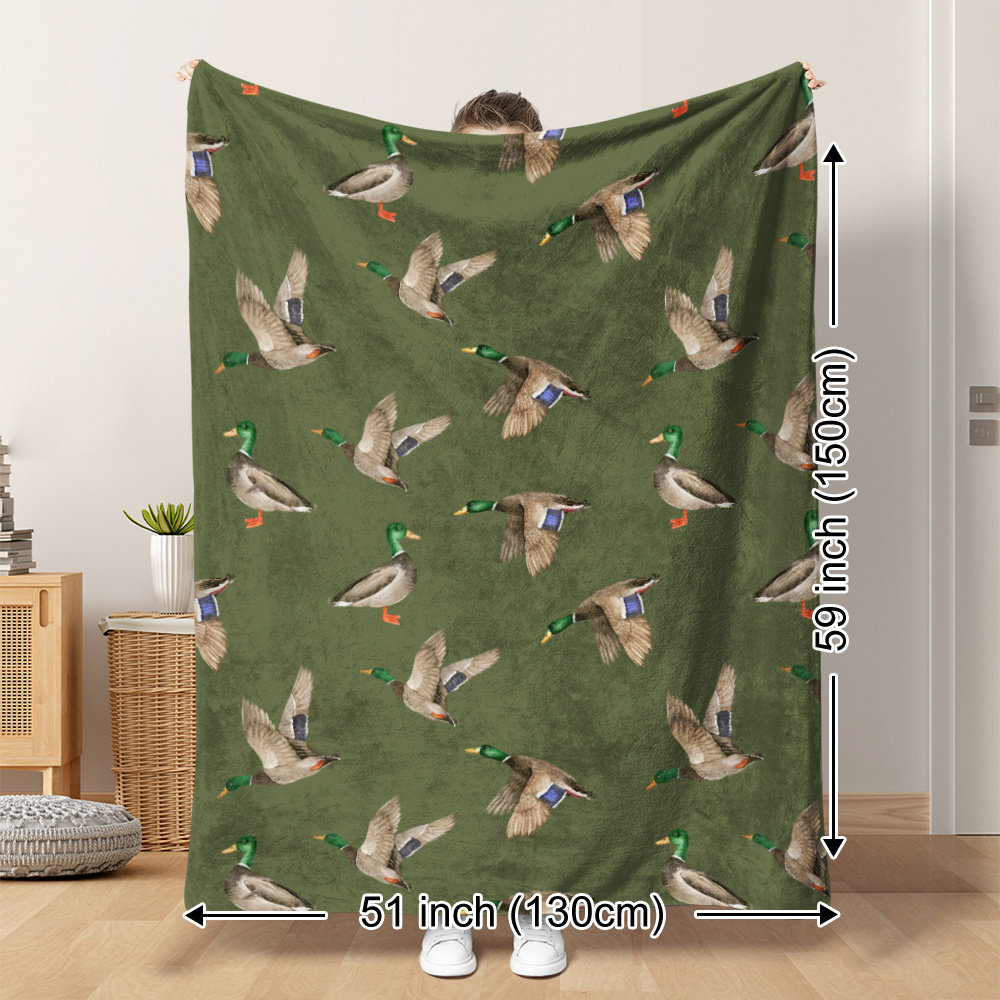 Mallard Duck Fleece Blanket Hu - огляд і ціна Outdoor Hunting Blanket