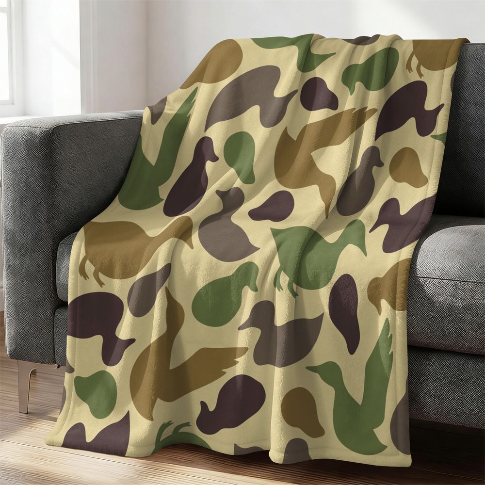 Duck Pattern Flannel Blanket S - огляд і ціна Outdoor Hunting Blanket