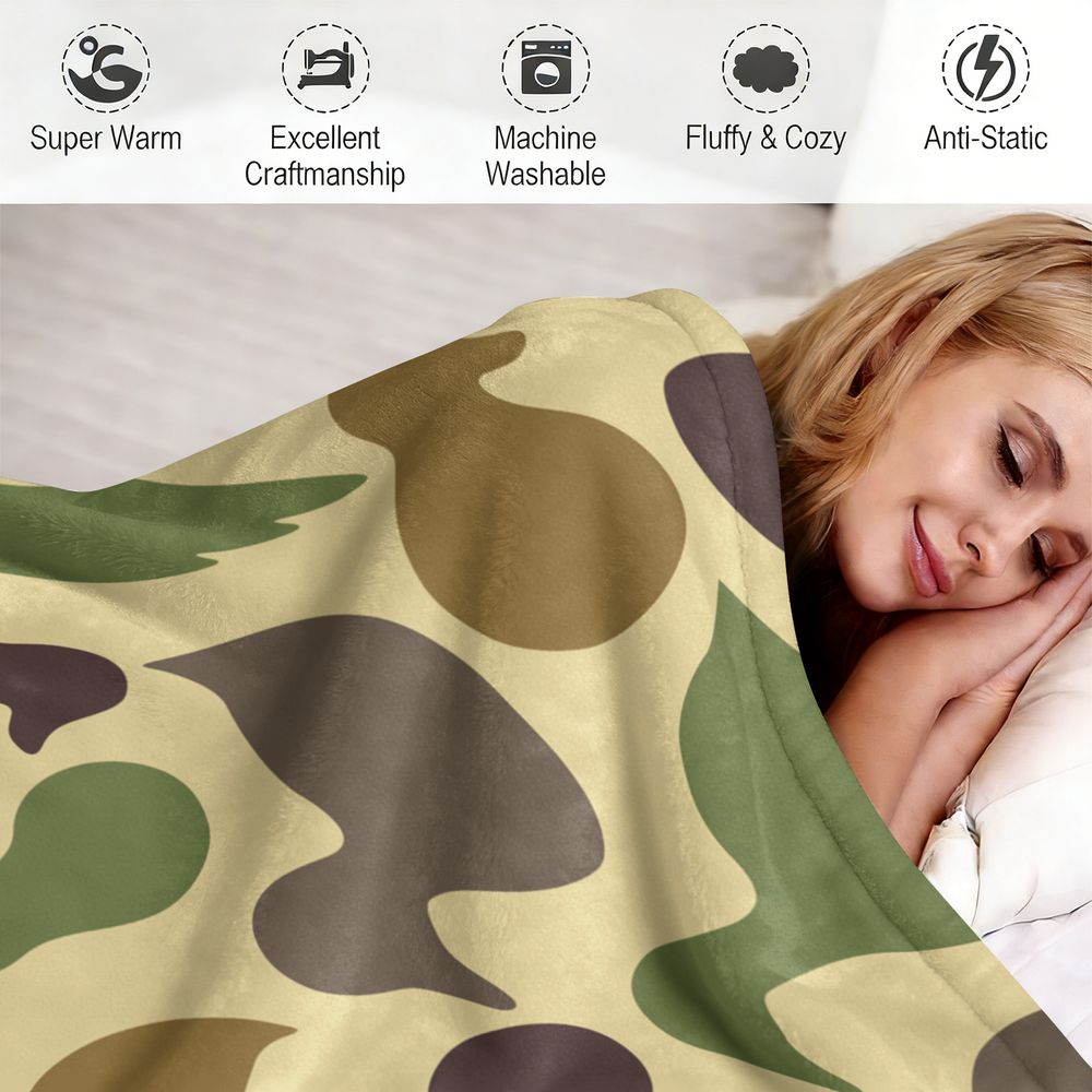 Duck Pattern Flannel Blanket S - огляд і ціна Outdoor Hunting Blanket