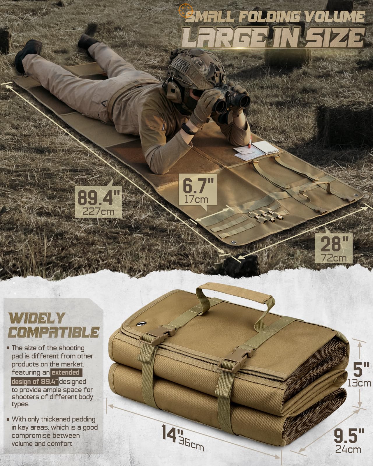 Shooting Mat Prone Tactical Sh - огляд і ціна Outdoor Hunting Blanket