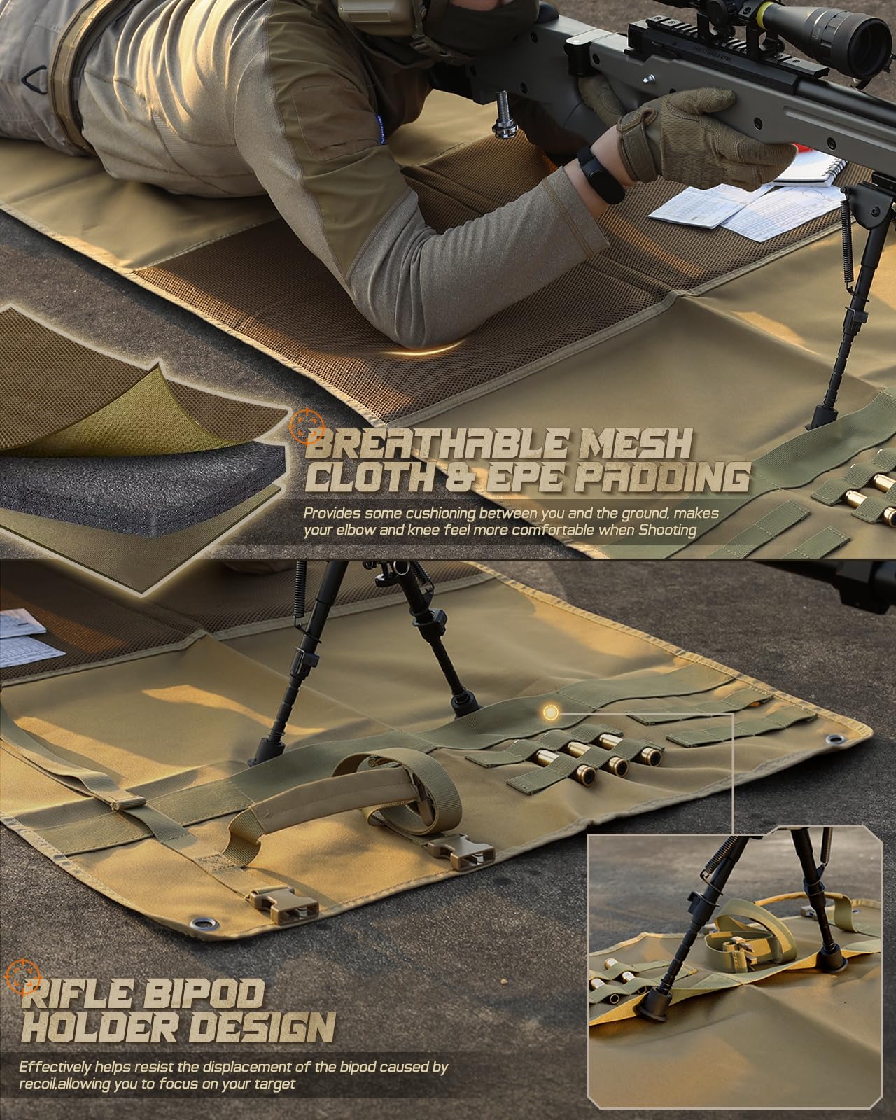 Shooting Mat Prone Tactical Sh - огляд і ціна Outdoor Hunting Blanket