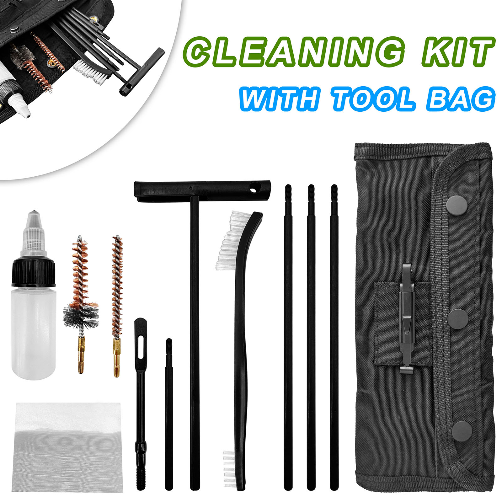 Gun Cleaning Kit with Nylon Br - огляд і ціна Gun Cleaning Rod