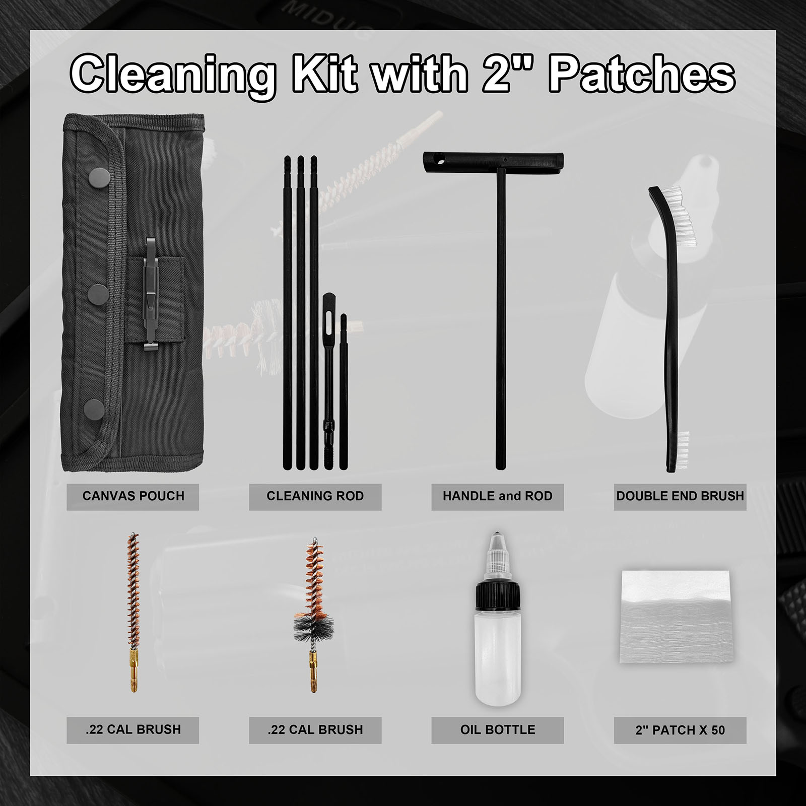 Gun Cleaning Kit with Nylon Br - огляд і ціна Gun Cleaning Rod