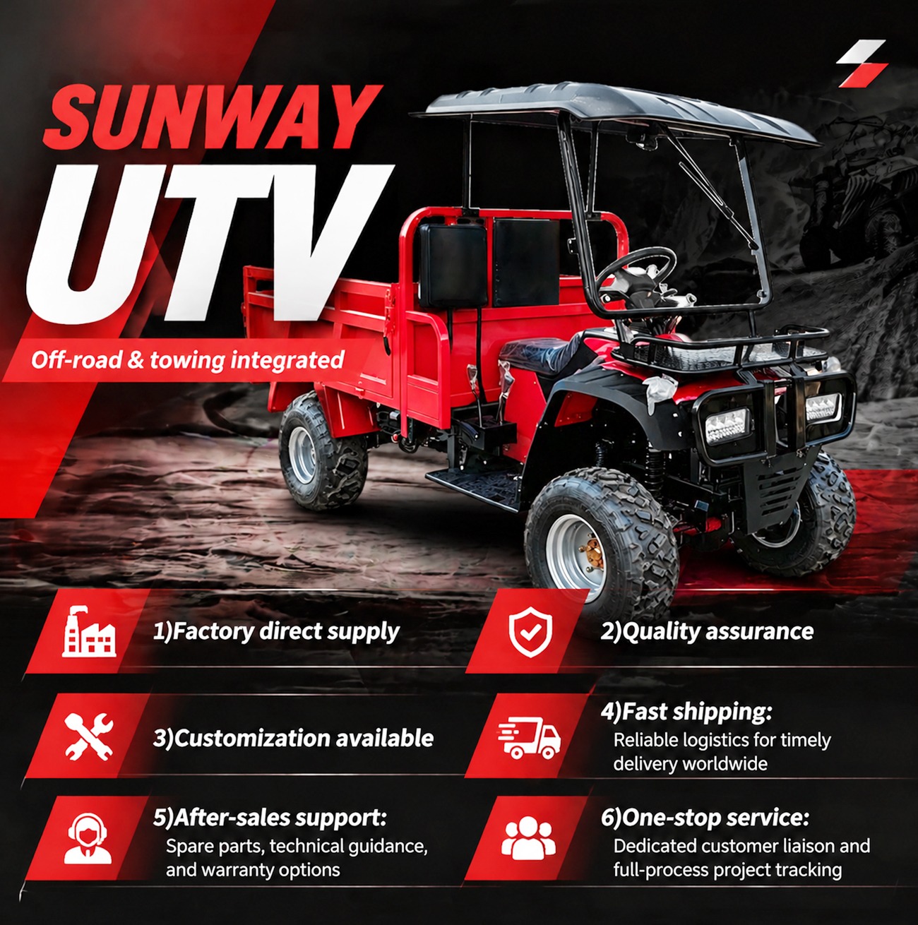 Hot Sale Off-Road Utility Vehi - огляд і ціна Outdoor Hunting Vehicle