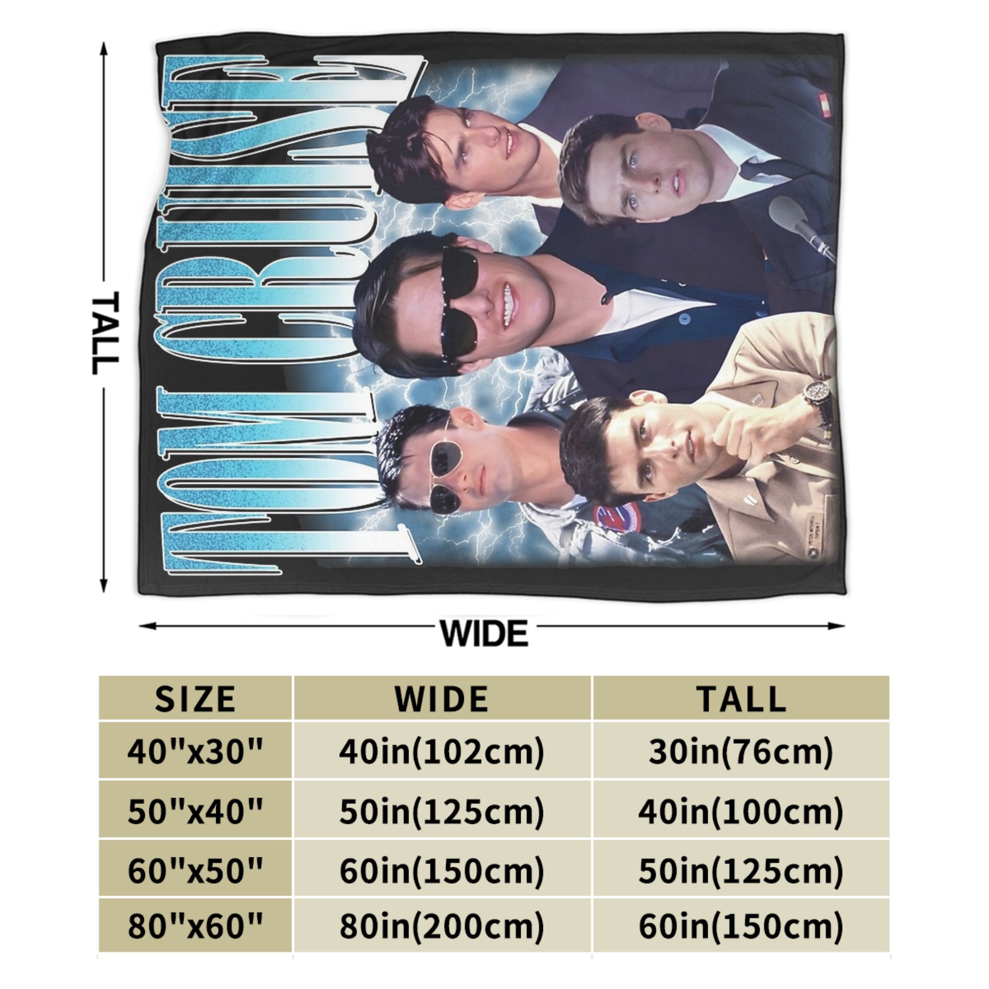 Tom Cruise 90s Vintage Ethan H - огляд і ціна Outdoor Hunting Blanket