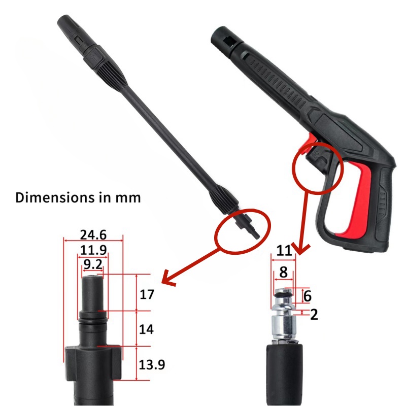 High Pressure Cleaning Gun Ext - огляд і ціна Gun Cleaning Rod