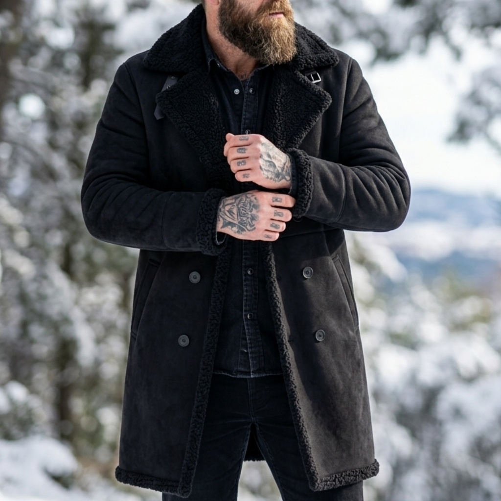 Men's Faux Suede Fur Lined Win - огляд і ціна Outdoor Hunting Fleece