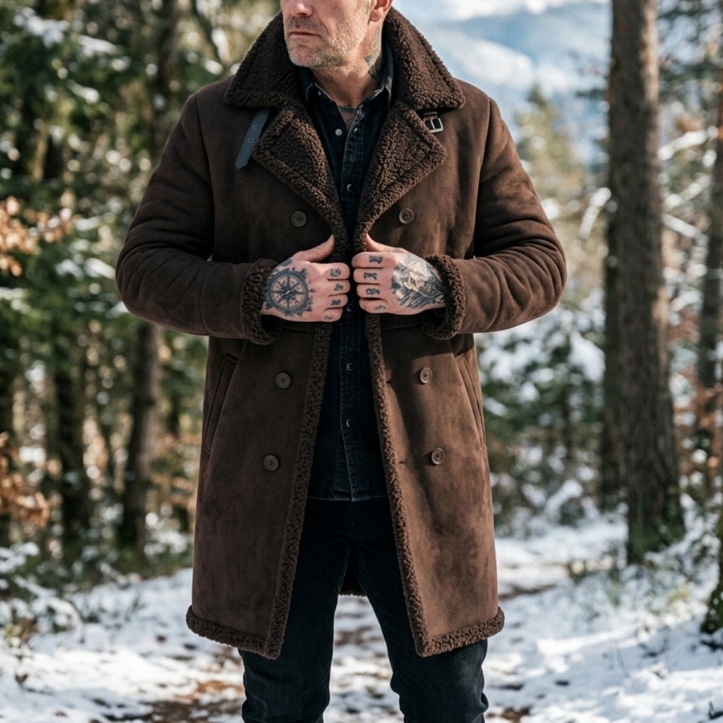 Men's Faux Suede Fur Lined Win - огляд і ціна Outdoor Hunting Fleece