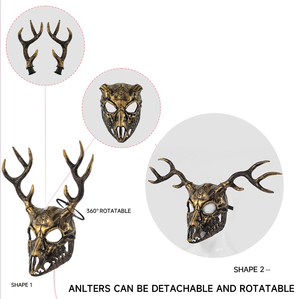 Animal Elk Mask Headpiece Cosp - огляд і ціна Elk Bugle Call