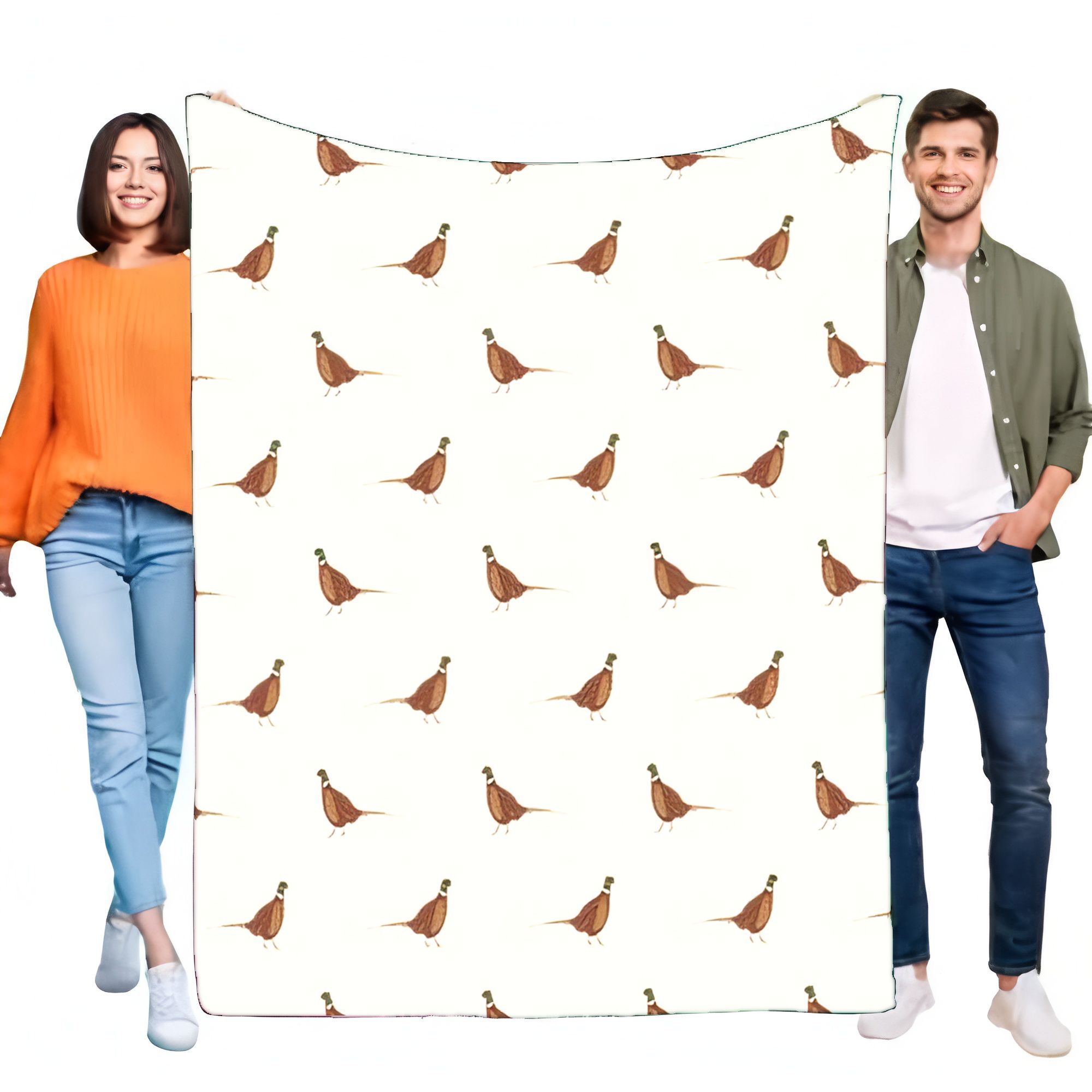 Rustic Pheasant Bird Print Fla - огляд і ціна Outdoor Hunting Blanket