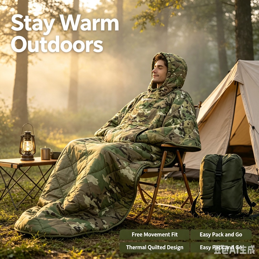 Camo Blanket Waterproof Insula - огляд і ціна Outdoor Hunting Blanket