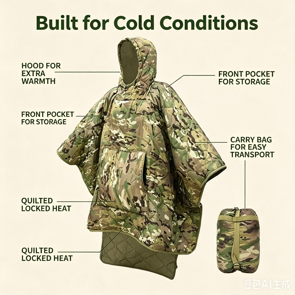 Camo Blanket Waterproof Insula - огляд і ціна Outdoor Hunting Blanket