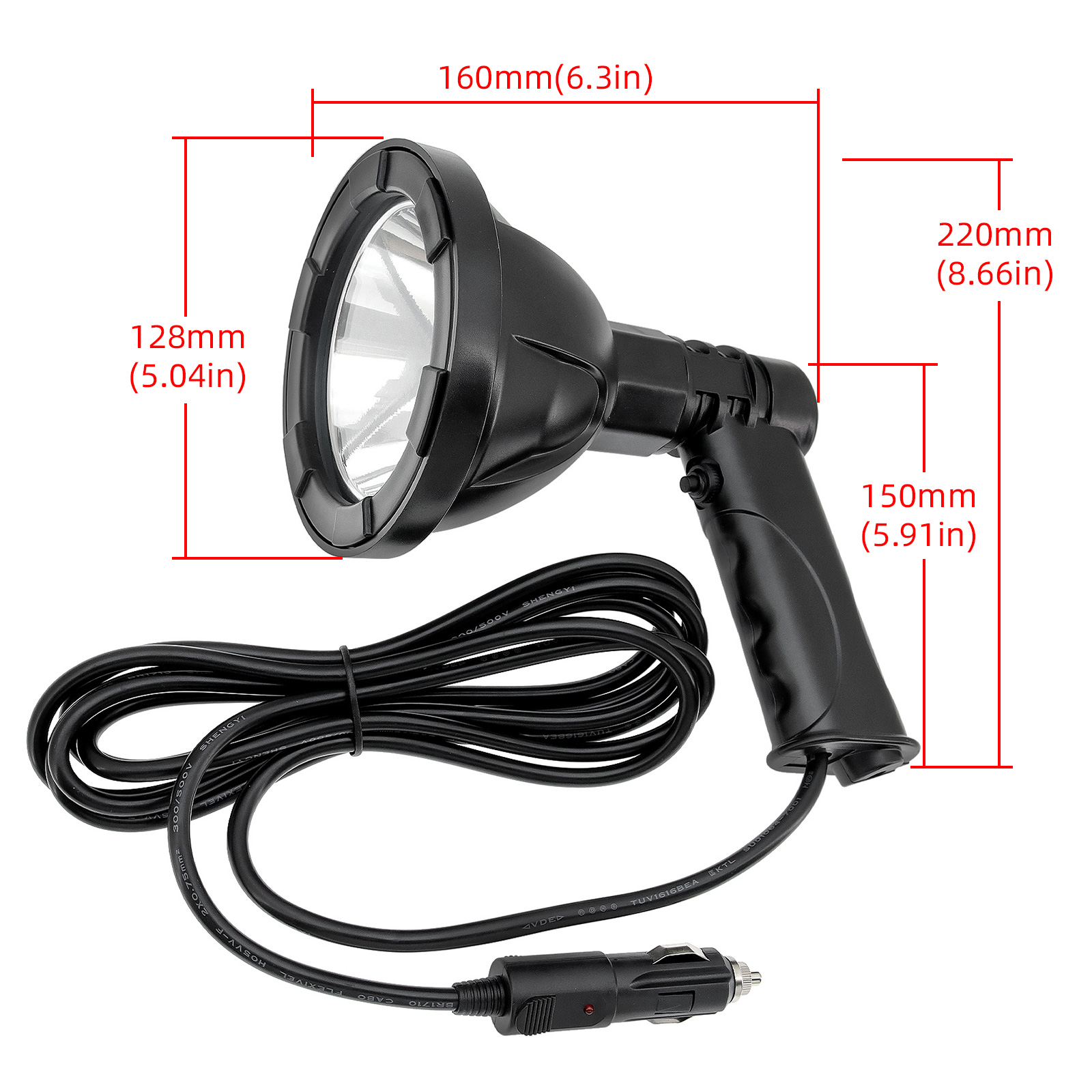 100W 4inch High Power Handheld - огляд і ціна Outdoor Hunting Vehicle
