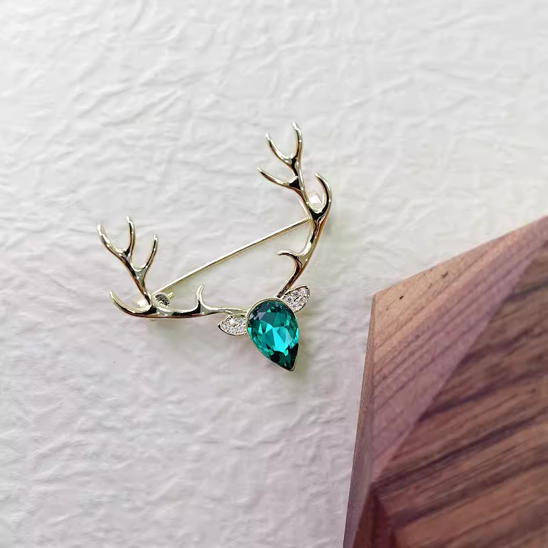 Cute Crystal Elk Horn Brooches - огляд і ціна Elk Bugle Call