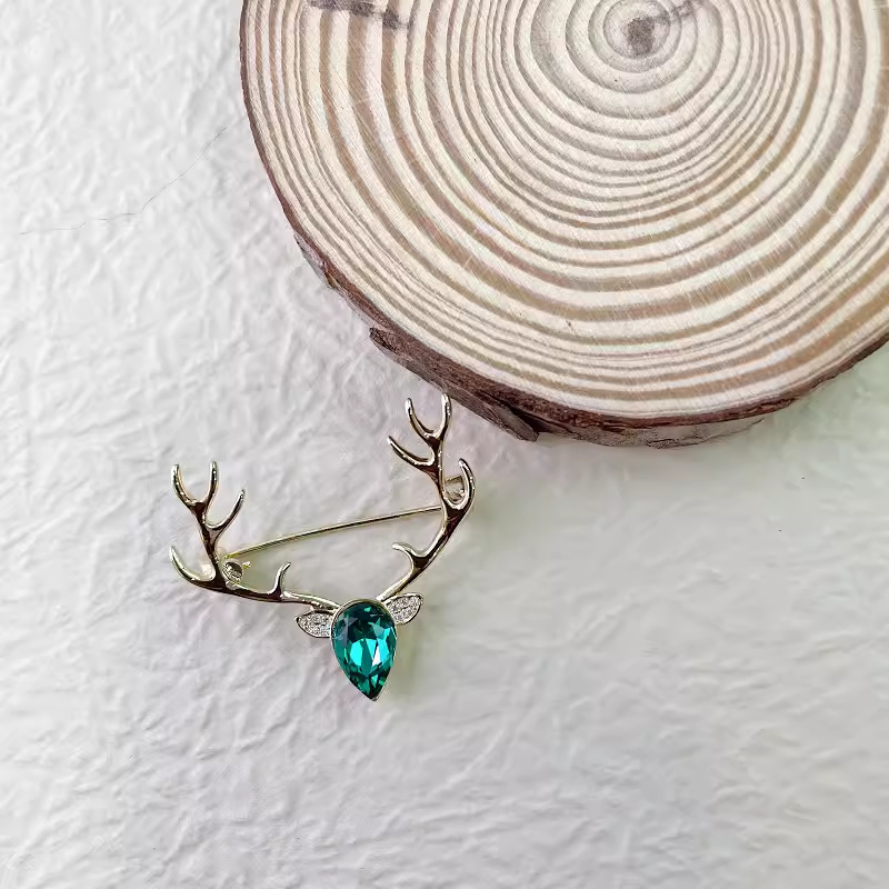 Cute Crystal Elk Horn Brooches - огляд і ціна Elk Bugle Call