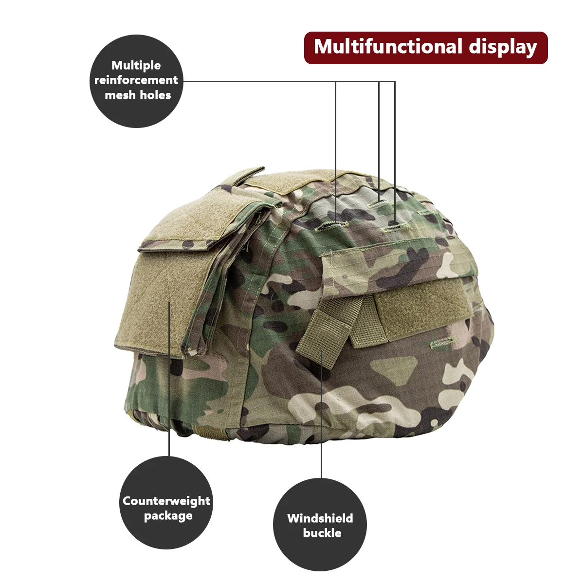 Helmet Camouflage Cover For MI - огляд і ціна Hunting Outdoor Store