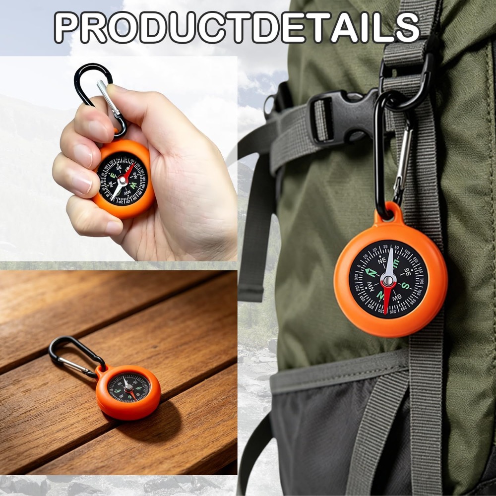 5-20 PCS Mini Compass Keychain - огляд і ціна Outdoor Hunting Events